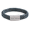 KAYA sieraden Men's Leather Bracelet with Edge Engraving