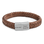 KAYA sieraden Heren Armband Leer met gravure 11 mm