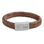 KAYA sieraden Heren Armband Leer met gravure 11 mm