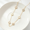 KAYA sieraden Large Clover Necklace White | Stainless Steel