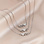 KAYA sieraden Vriendinnen Kettingen Set 'Hartjes' | Stainless Steel