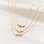 KAYA sieraden Zussen Kettingen Set 'Hartjes' | Stainless Steel