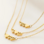 KAYA sieraden Zussen Kettingen Set 'Hartjes' | Stainless Steel