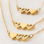 KAYA sieraden Zussen Kettingen Set 'Hartjes' | Stainless Steel
