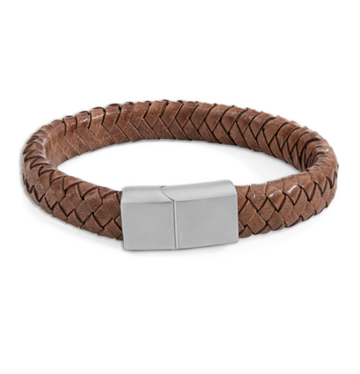 KAYA sieraden Men's Leather Edge Bracelet | Brown