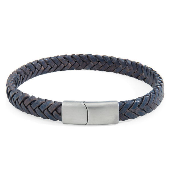KAYA sieraden Gevlochten Armband Leer Heren