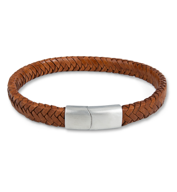 KAYA sieraden Men's Bracelet Leather Braided | Brown