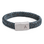 KAYA sieraden Men's Leather Bracelet with Initial Edge | Choose the color