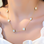 KAYA sieraden Large Clover Necklace White | Stainless Steel