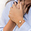 KAYA sieraden Mother and Daughter clover bracelet set White | Stainless Steel