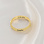 KAYA sieraden Personalized Ring with Engraving - Gold Plated