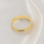 KAYA sieraden Gepersonaliseerde Ring met Gravure - Verguld