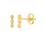 KAYA sieraden Luxury Studs Triple Crystals with zirconia stones
