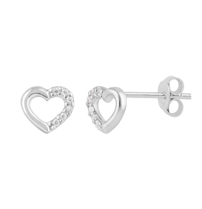 KAYA sieraden Luxury Studs Crystal Heart