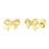 KAYA sieraden  Luxe Studs Zirkonia strikje  met zirkonia steentjes