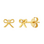 KAYA sieraden Children's earrings Crystal Bow with zirconia stone