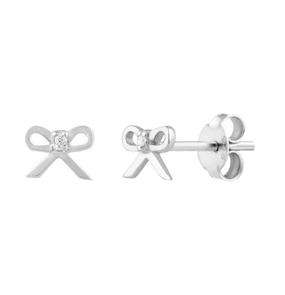 KAYA sieraden Kinderoorbellen Crystal Bow