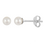 KAYA sieraden Minimalistische Studs Parel