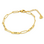 KAYA sieraden Personalized Link Bracelet with 3 Names 'Closed Forever' - Copy