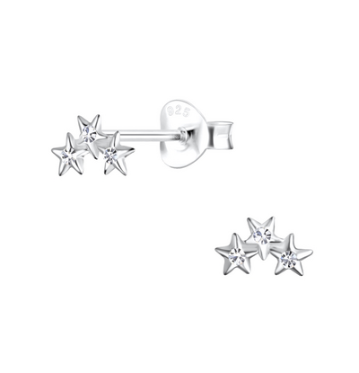 KAYA sieraden Children's Star Earrings with Crystals