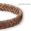 KAYA sieraden Gevlochten Armband Leer Heren