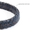 KAYA sieraden Braided Leather Bracelet for Men with Engraving | blue