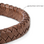 KAYA sieraden Men's Leather Bracelet with Edge Engraving