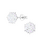 KAYA sieraden Zilveren Kinderoorbellen Zilver Sneeuwvlokje