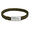 KAYA sieraden Boys' Braided Leather Bracelet with Engraving