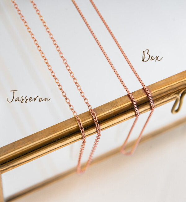 KAYA sieraden Necklace with initial ‘Mini Flat Bar’ | Rose