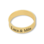 KAYA sieraden Personalized Ring with Engraving 5 mm - Gold Plated