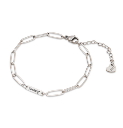 KAYA sieraden Link bracelet with 1 name - Stainless Steel