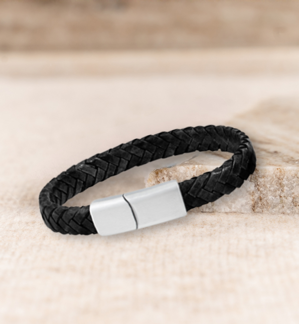 KAYA sieraden Boys' Braided Leather Bracelet