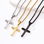 KAYA sieraden Steel Bold Men's Cross Necklace | Black