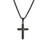 KAYA sieraden Steel Bold Men's Cross Necklace | Black