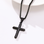 KAYA sieraden Steel Bold Men's Cross Necklace | Black