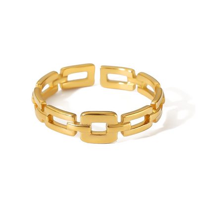 KAYA sieraden Adjustable Ring with Open Links