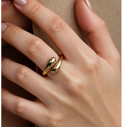 KAYA sieraden Adjustable Statement Ring Bold & Chucky