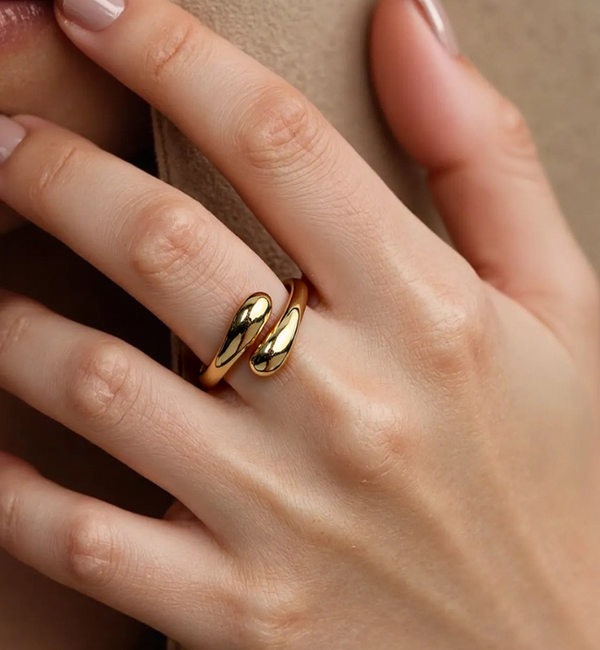 KAYA sieraden Verstelbare Statement Ring Bold & Chucky | Stainless Steel