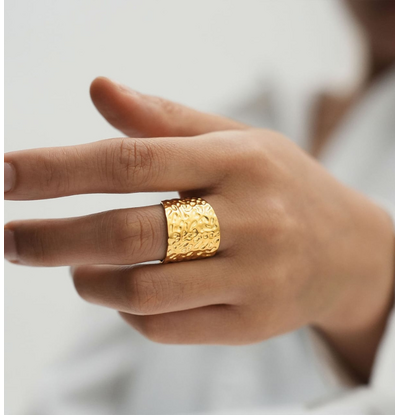KAYA sieraden Verstelbare Ring Chunky Vintage