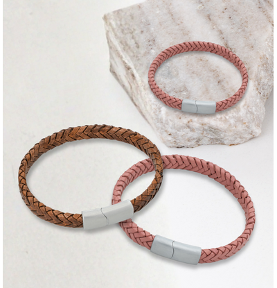 KAYA sieraden check Tanja > Leather Bracelet Set Family | Daughter