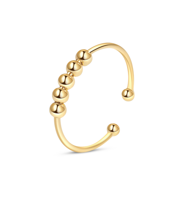 KAYA sieraden Minimalistische Verstelbare Ring  Anxiety |  Stainless Steel