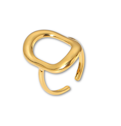 KAYA sieraden Verstelbare Ring Bold Ovaal