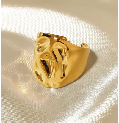 KAYA sieraden Adjustable Statement Ring Chunky  - Copy