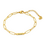 KAYA sieraden Mother-daughter name bracelet ‘Paperclip’