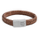 KAYA sieraden Heren Armband Leer met Gravure 11mm