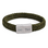 KAYA sieraden Heren Armband Leer met Gravure 11mm