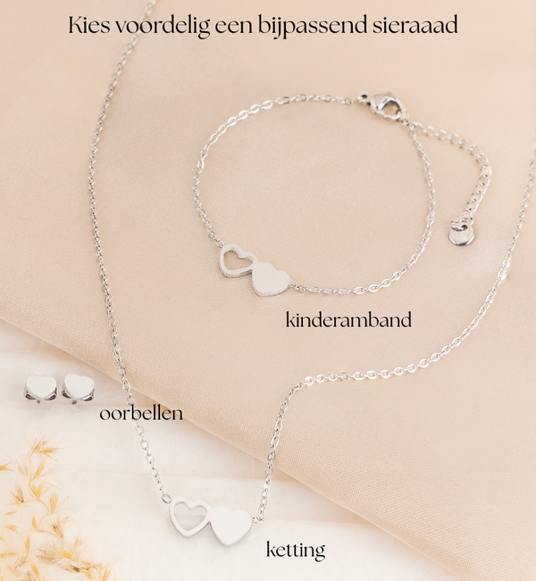 KAYA sieraden Women’s bracelet Two Hearts | Stainless Steel