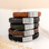 KAYA sieraden Heren Armband Leer met Gravure 11mm