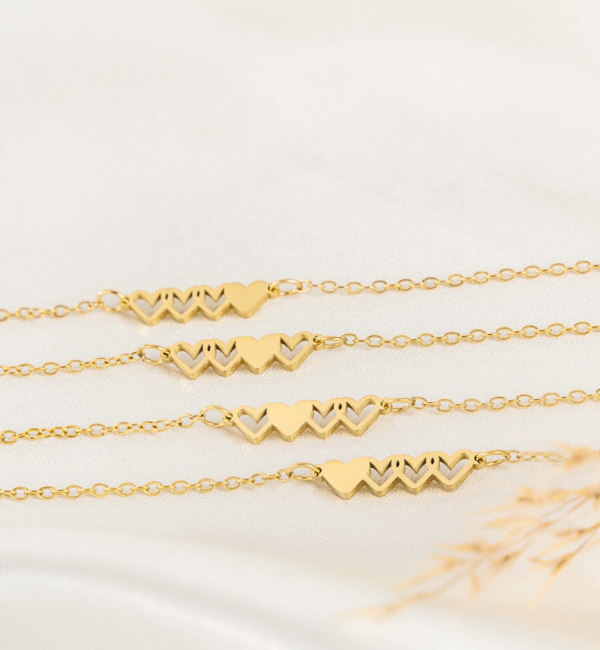 KAYA sieraden Moeder & 3 dochters  armbanden setje  | Stainlesss Steel